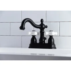 Sale Heritage 4" Centerset 3-Hole Bathroom Faucet 4" Center Set