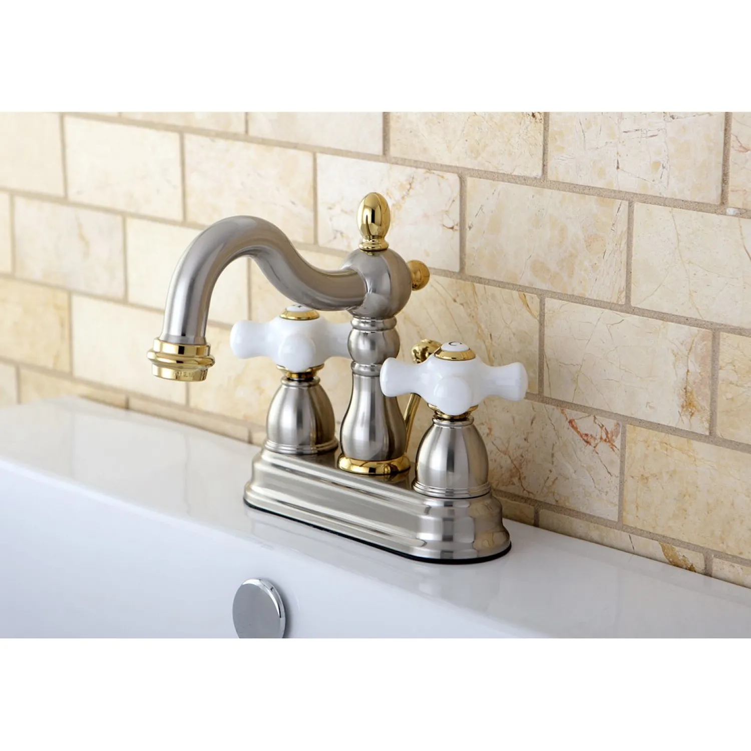 Sale Heritage 4" Centerset 3-Hole Bathroom Faucet 4" Center Set