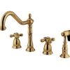 Outlet Heritage Cross-Handle Widespread Kitchen Faucet Widespread Kitchen Faucets