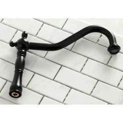 Hot Heritage Deck Mount 8-Inch Bridge Kitchen Faucet with Brass Sprayer Bridge Faucets