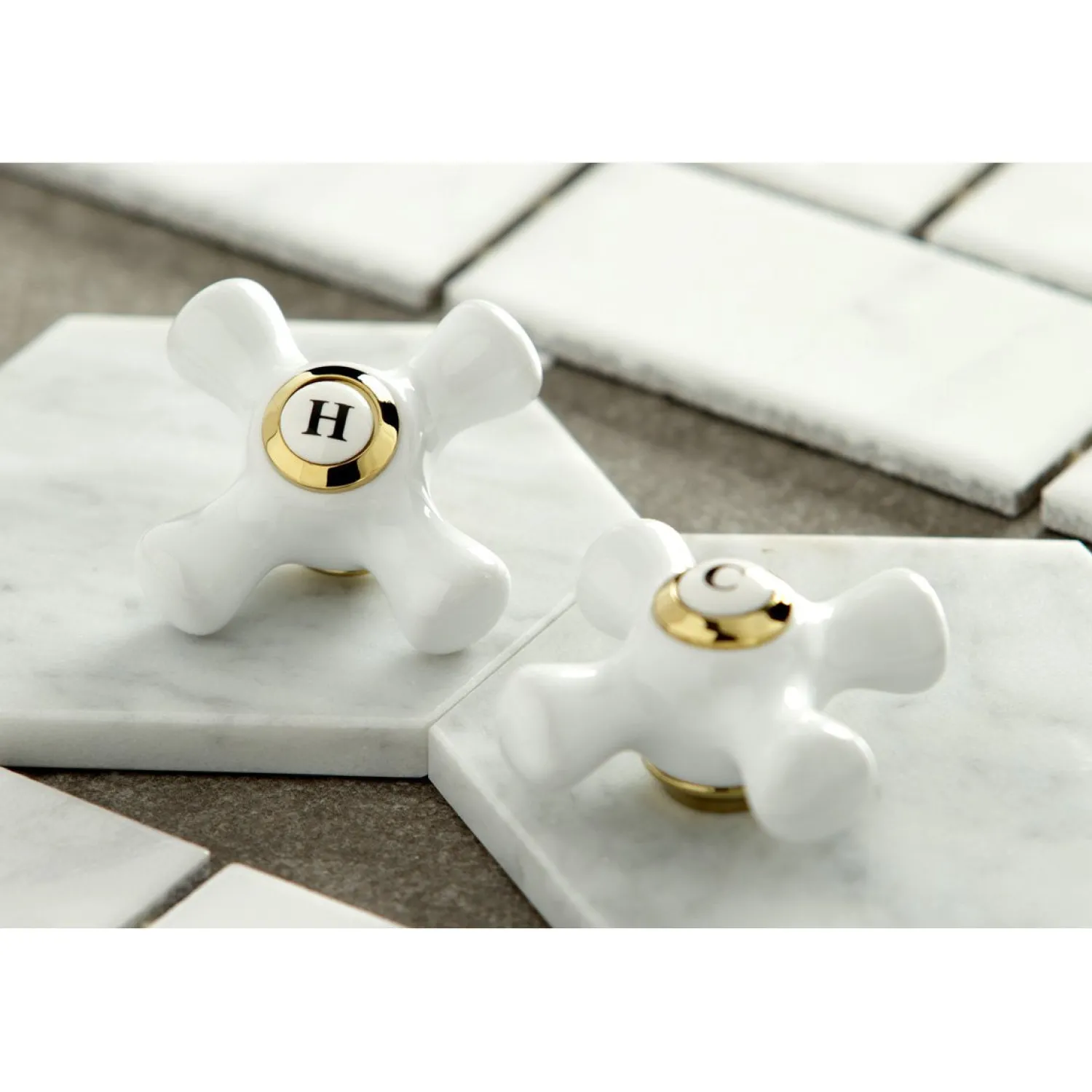 Heritage Deck Mount Widespread 3-Hole Kitchen Faucet Widespread Kitchen Faucets