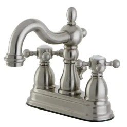 Outlet Heritage Deck Mount 3-Hole 4-Inch Centerset Bathroom Faucet 4