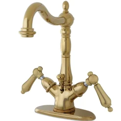 Online Heritage Deck Mount 4-Inch Centerset Bathroom Faucet with Pop-Up Drain Single Hole|4" Center Set