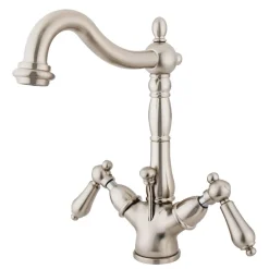 Online Heritage Deck Mount 4-Inch Centerset Bathroom Faucet with Pop-Up Drain Single Hole|4