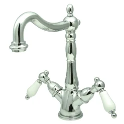 Online Heritage Deck Mount 2-Handle Vessel Sink Faucet Vessel Faucets