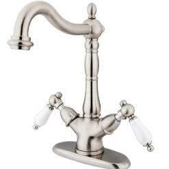 Online Heritage Deck Mount 2-Handle Vessel Sink Faucet Vessel Faucets