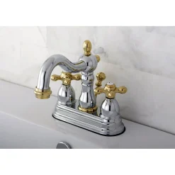 Discount Heritage Deck Mount 4-Inch Centerset Bathroom Faucet 4