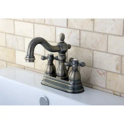 Discount Heritage Deck Mount 4-Inch Centerset Bathroom Faucet 4