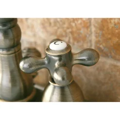 Discount Heritage Deck Mount 4-Inch Centerset Bathroom Faucet 4