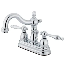 Online Heritage Deck Mount 2-Handle 4-Inch Centerset Bathroom Faucet 4