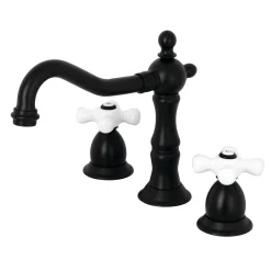 Hot Heritage Deck Mount 3-Hole 8-Inch Widespread Bathroom Faucet 8