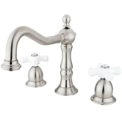 Hot Heritage Deck Mount 3-Hole 8-Inch Widespread Bathroom Faucet 8