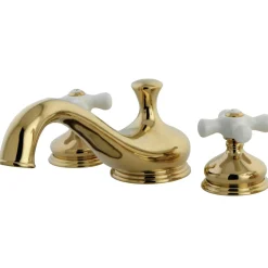 Best Heritage Deck Mount Two-Handle Roman Tub Filler Tub Faucets