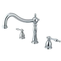 Best Heritage Deck Mount 2-Handle Roman Tub Filler Tub Faucets