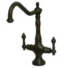 Discount Heritage Double Handle Kitchen Faucet without Sprayer Single Hole