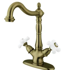 Outlet Heritage 2-Handle Deck Mount Vessel Sink Faucet Vessel Faucets