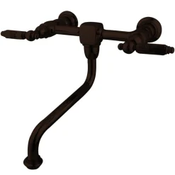 Best Heritage 2-Handle Lever Wall Mount Bathroom Faucet Wall Mount