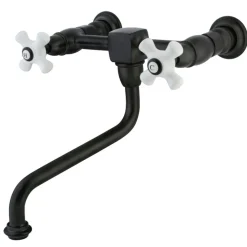 Online Heritage 2-Handle Cross Wall Mount Bathroom Faucet Wall Mount