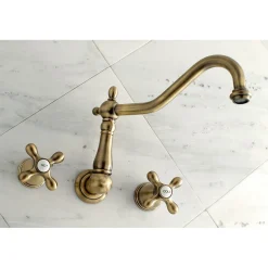 Sale Heritage 2-Handle Wall Mount Tub Filler Tub Faucets