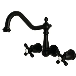 Sale Heritage 3-Hole Wall Mount Kitchen Faucet Wall Mounted Kitchen Faucets