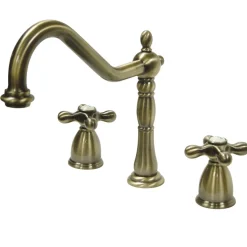 New Heritage 3-Hole Widespread Kitchen Faucet Widespread Kitchen Faucets