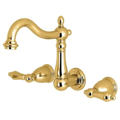 Sale Heritage 3-Hole Wall Mount Bathroom Faucet Wall Mount