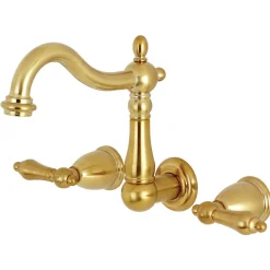 Sale Heritage 3-Hole Wall Mount Bathroom Faucet Wall Mount