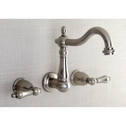 Sale Heritage 3-Hole Wall Mount Bathroom Faucet Wall Mount