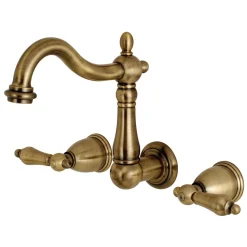 Sale Heritage 3-Hole Wall Mount Bathroom Faucet Wall Mount