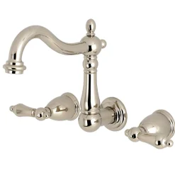 Sale Heritage 3-Hole Wall Mount Bathroom Faucet Wall Mount