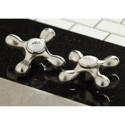 Clearance Heritage 8-Inch Wall Mount 2-Hole Kitchen Faucet Wall Mounted Kitchen Faucets