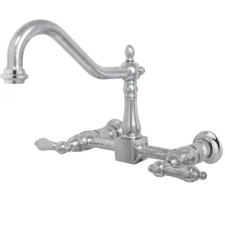 Discount Heritage 8-Inch Wall Mount Kitchen Faucet Wall Mounted Kitchen Faucets