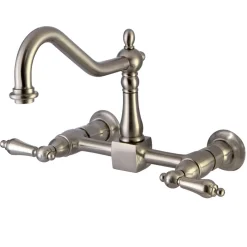 Discount Heritage 8-Inch Wall Mount Kitchen Faucet Wall Mounted Kitchen Faucets