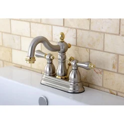 Outlet Heritage 4-Inch Centerset 3-Hole Bathroom Faucet 4