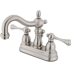 Best Heritage 4-Inch Centerset Bathroom Faucet with Brass Pop-Up Drain 4