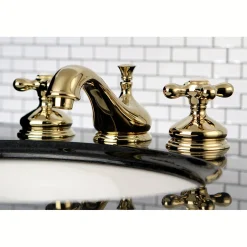 Clearance Heritage 8-Inch Widespread Deck Mount Bathroom Faucet 8