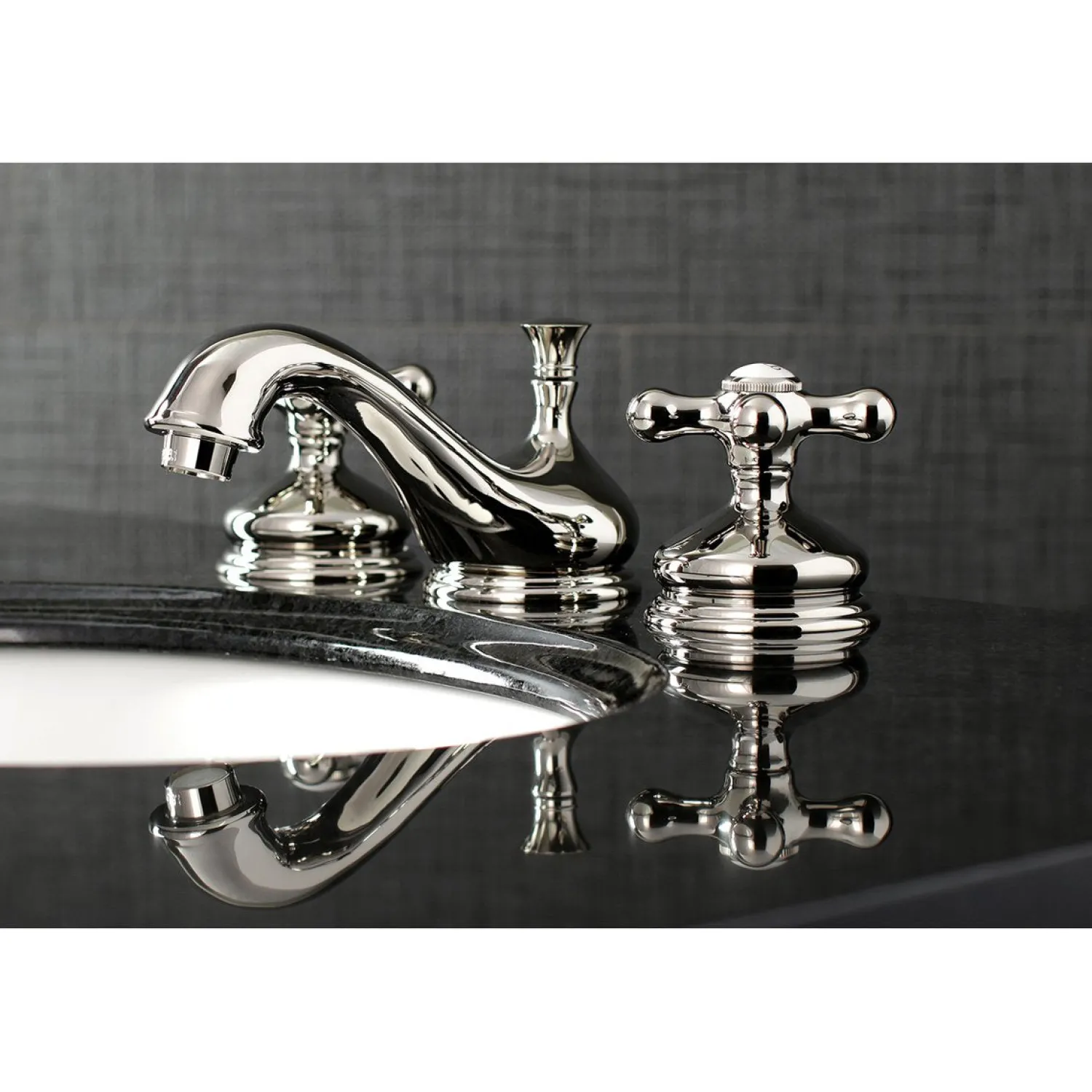 Clearance Heritage 8-Inch Widespread Deck Mount Bathroom Faucet 8" Widespread