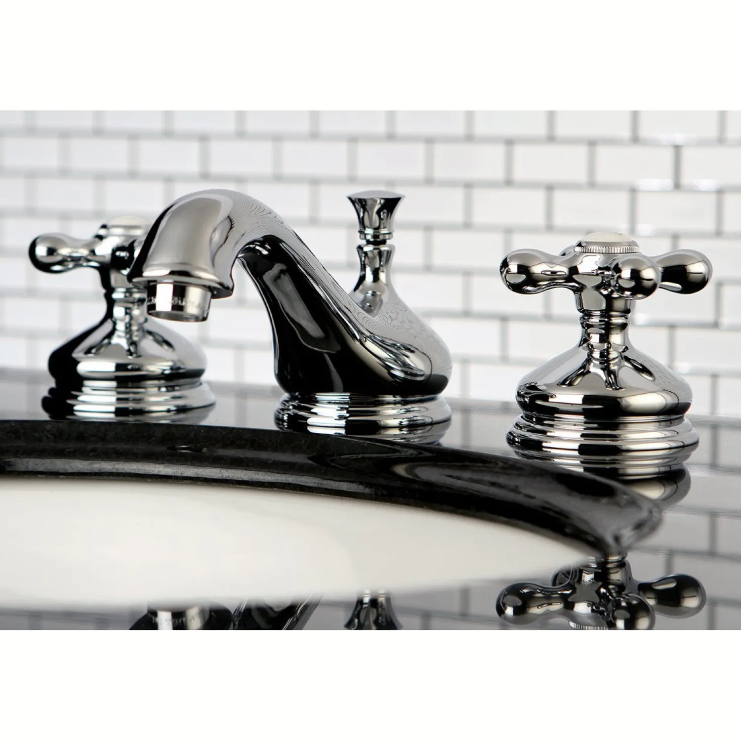 Clearance Heritage 8-Inch Widespread Deck Mount Bathroom Faucet 8" Widespread