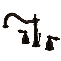 Online Heritage 8-Inch Widespread Bathroom Faucet with Brass Pop-Up 8