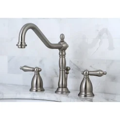 Online Heritage 8-Inch Widespread Bathroom Faucet with Brass Pop-Up 8