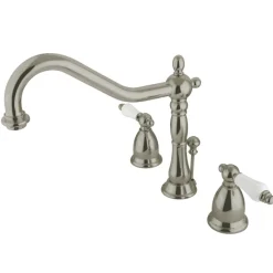 Best Heritage 8-Inch Widespread Lever-Handle Bathroom Faucet 8" Widespread