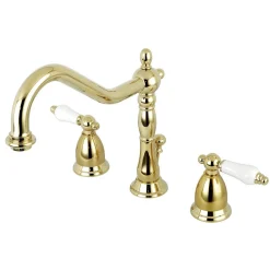 Best Heritage 8-Inch Widespread Lever-Handle Bathroom Faucet 8" Widespread