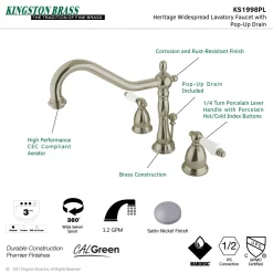 Best Heritage 8-Inch Widespread Lever-Handle Bathroom Faucet 8