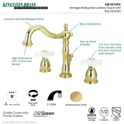 Online Heritage 8-Inch Widespread 3-Hole Bathroom Faucet 8