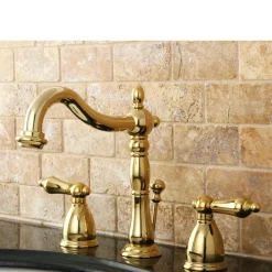 New Heritage 8-Inch Widespread Bathroom Faucet 8
