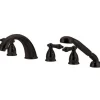 Discount Heritage 5 Piece Roman Tub Filler with Hand Shower Tub & Shower Sets|Tub Faucets