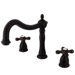 New Heritage Three Hole Two Handle Roman Tub Filler Tub Faucets