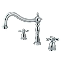 New Heritage Three Hole Two Handle Roman Tub Filler Tub Faucets