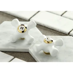 Online Heritage Two Handles Wall Mount Tub Filler Tub Faucets