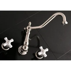Online Heritage Two Handles Wall Mount Tub Filler Tub Faucets